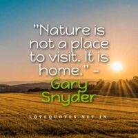 Quotes on Nature Love