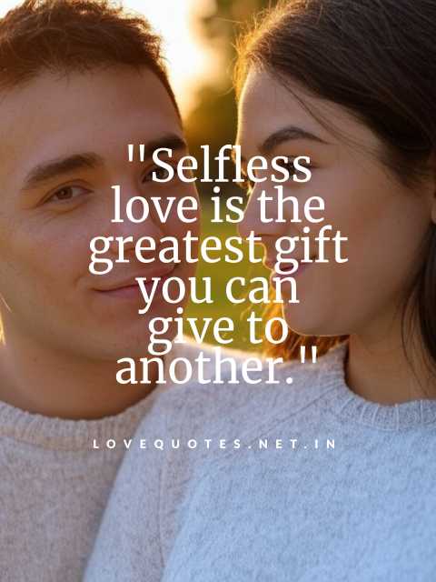 Selfless Love Quotes