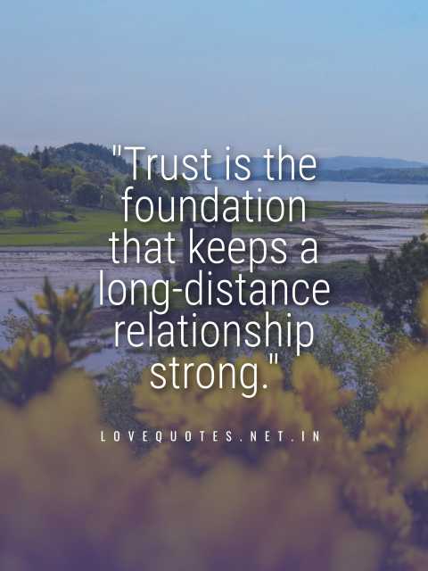 Trust Long Distance Relationship Quotes